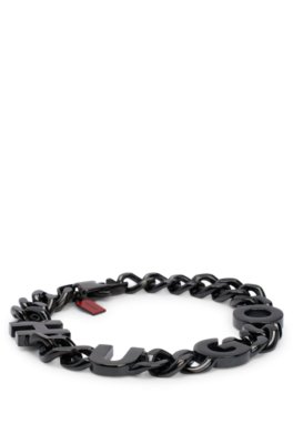 Bracelet chaîne avec lettres logo