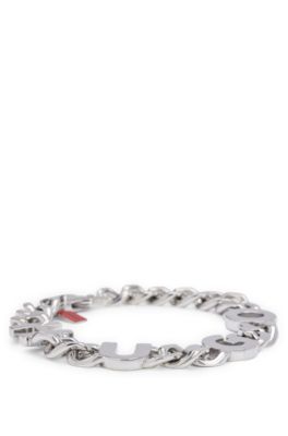 HUGO - Chain cuff with inserted logo letters 