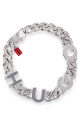 HUGO - Chain cuff with inserted logo letters 
