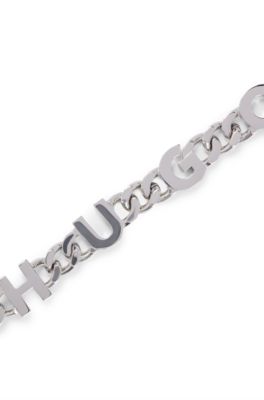 HUGO - Chain cuff with inserted logo letters 