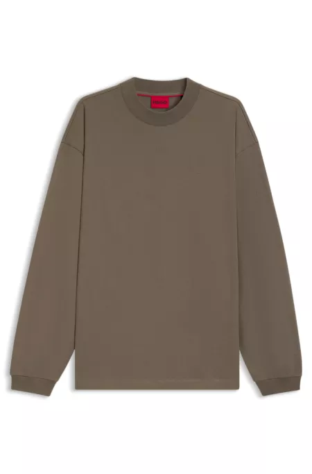 Cotton-jersey relaxed-fit T-shirt with logo print