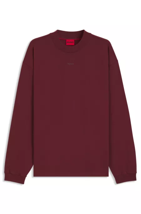 Cotton-jersey relaxed-fit T-shirt with logo print