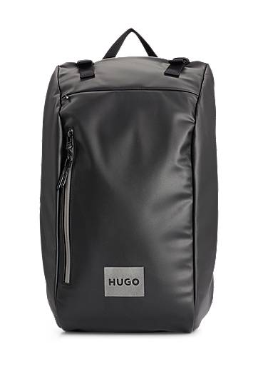 Backpack with decorative reflective logo print, Hugo boss
