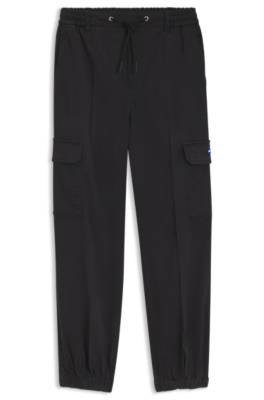 Relaxed-fit cargo trousers in stretch cotton 1