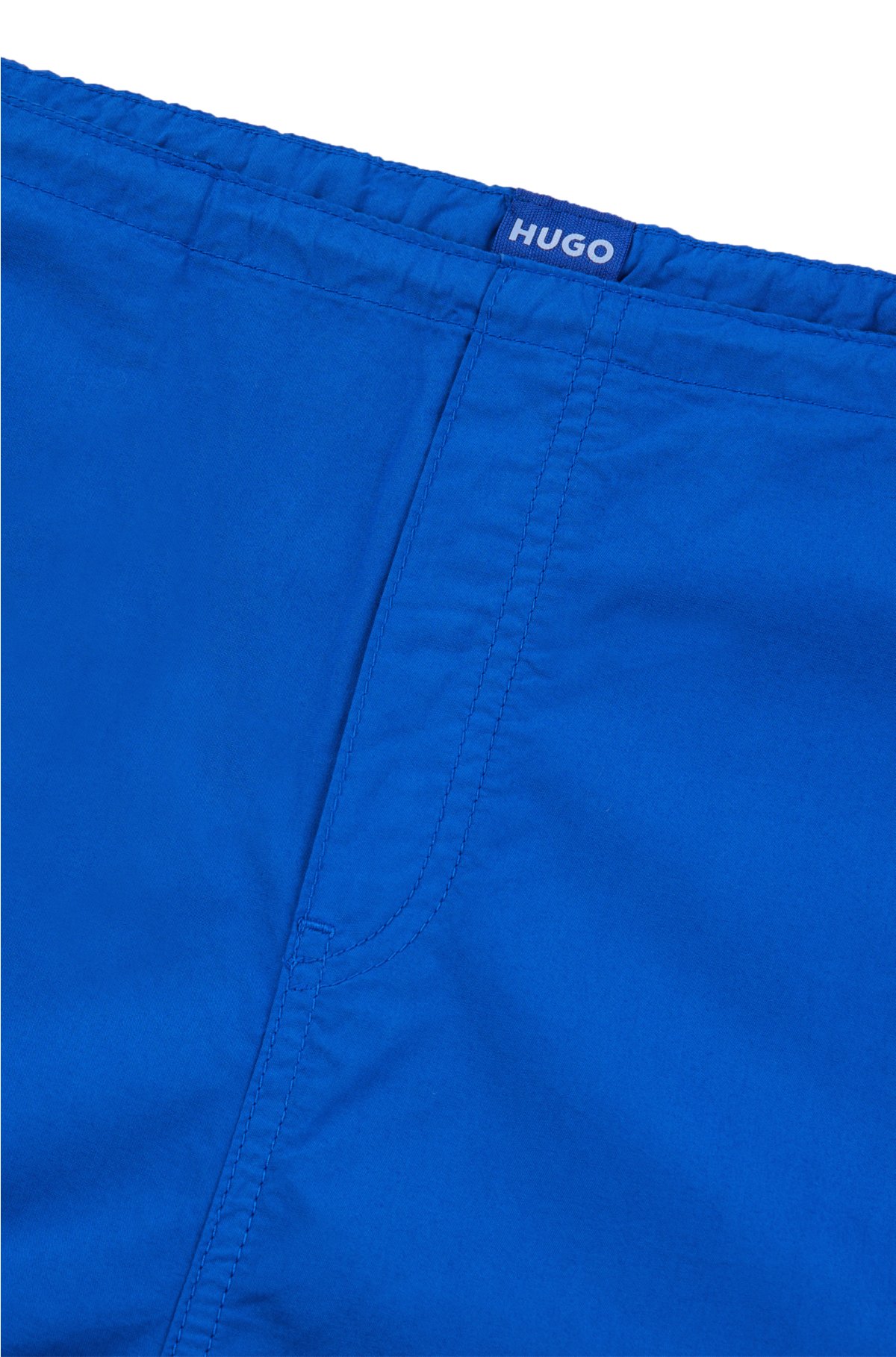 Baggy-fit parachute trousers in cotton, Blue