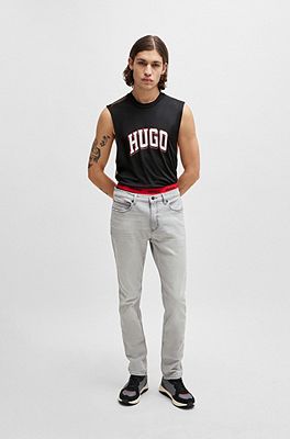 Hugo boss best sale mens grey jeans