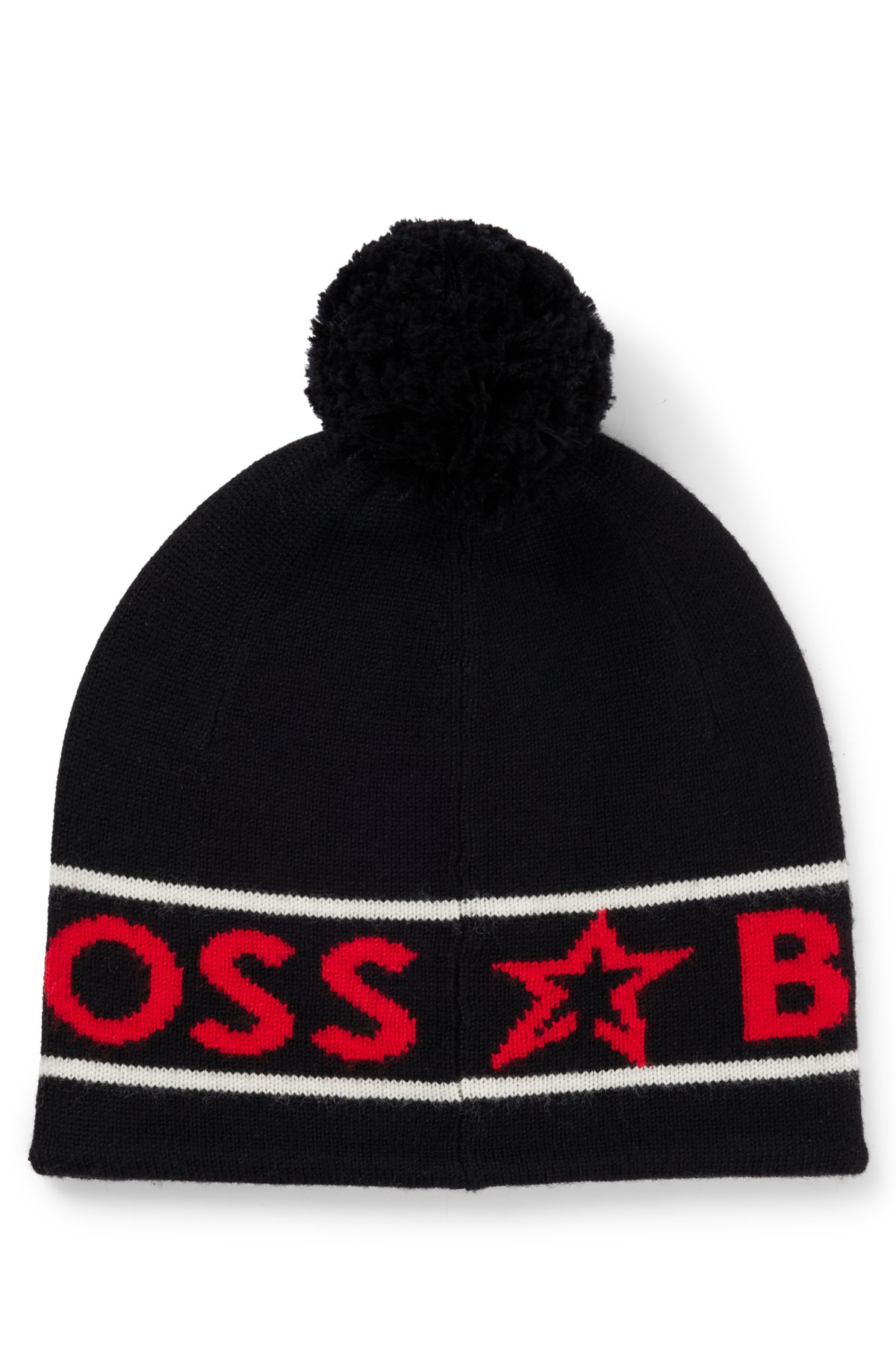 BOSS - BOSS x Perfect Moment wool beanie hat with logo intarsia