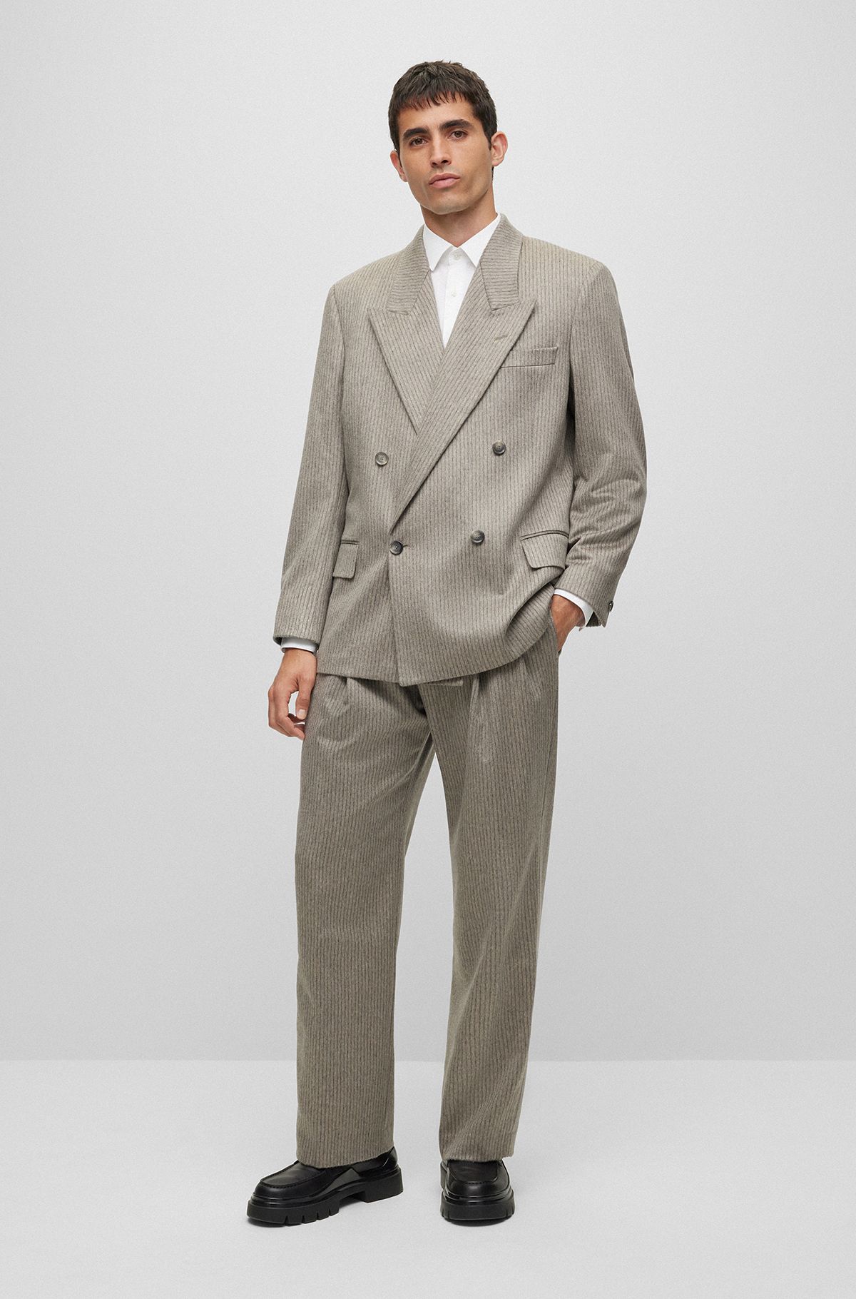 Hugo Boss Single-breasted Suit With Monogram