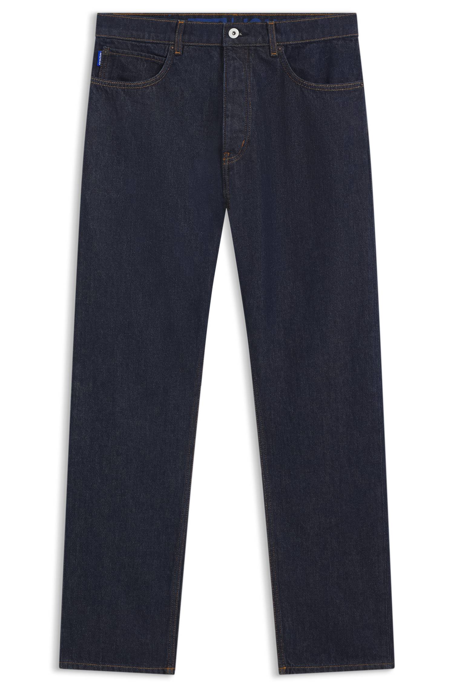 Hugo Regular-fit jeans in dark-blue denim herr – bild 4
