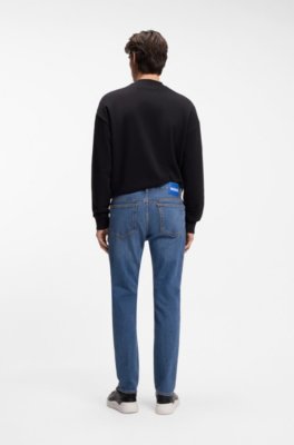 Hugo Slim-fit jeans in mid-blue stretch denim herr – bild 2