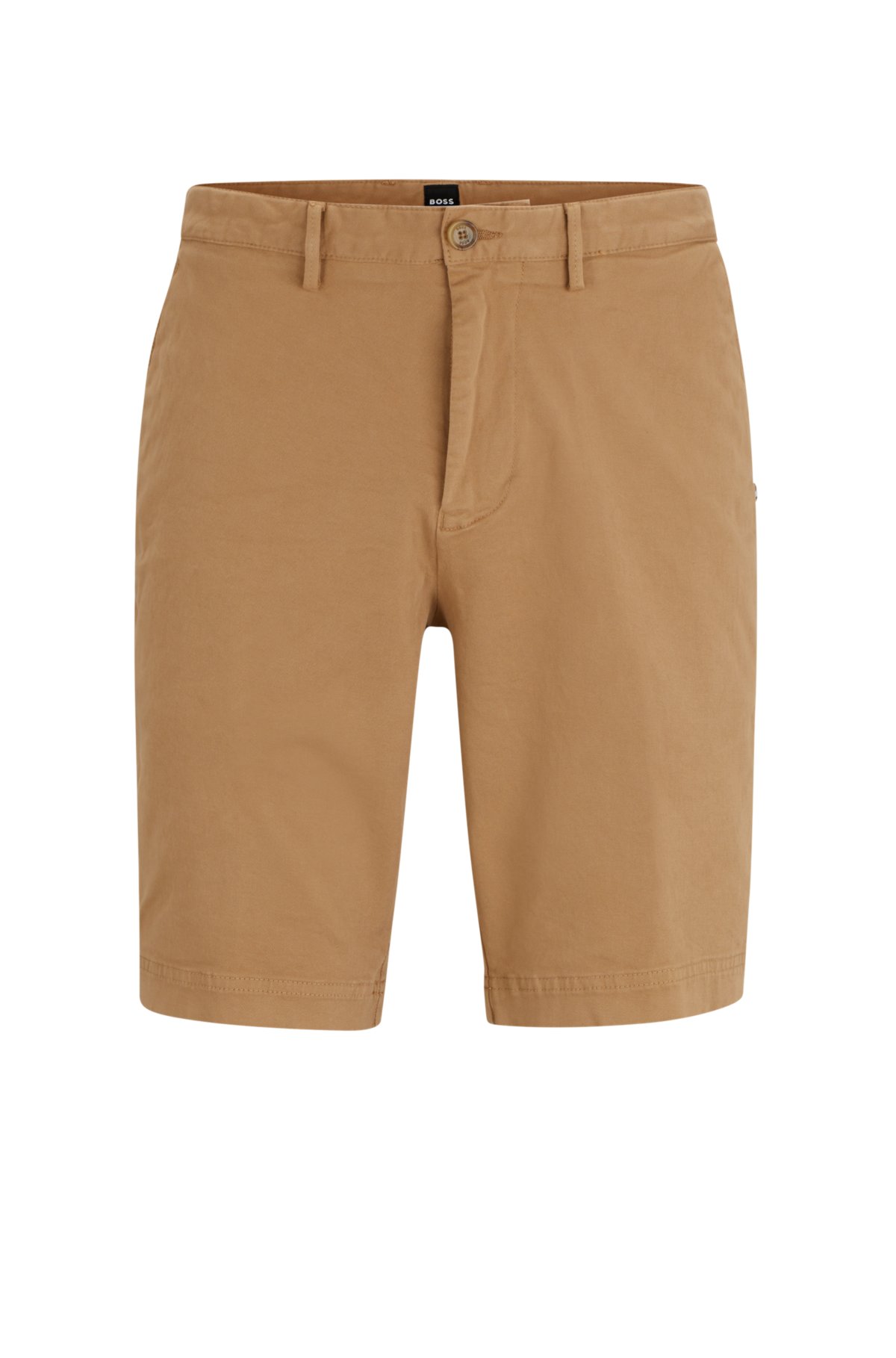 BOSS - Slim-fit shorts in stretch cotton