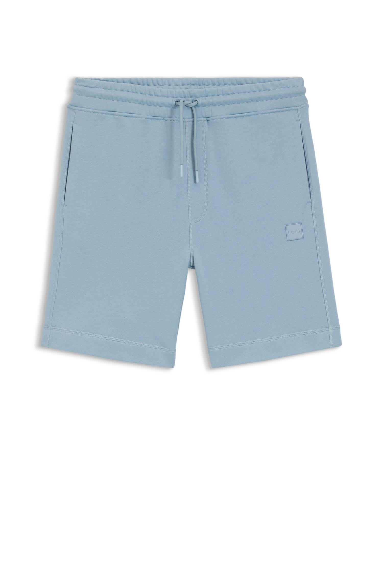 Boss Cotton-terry shorts with logo patch herr – bild 4