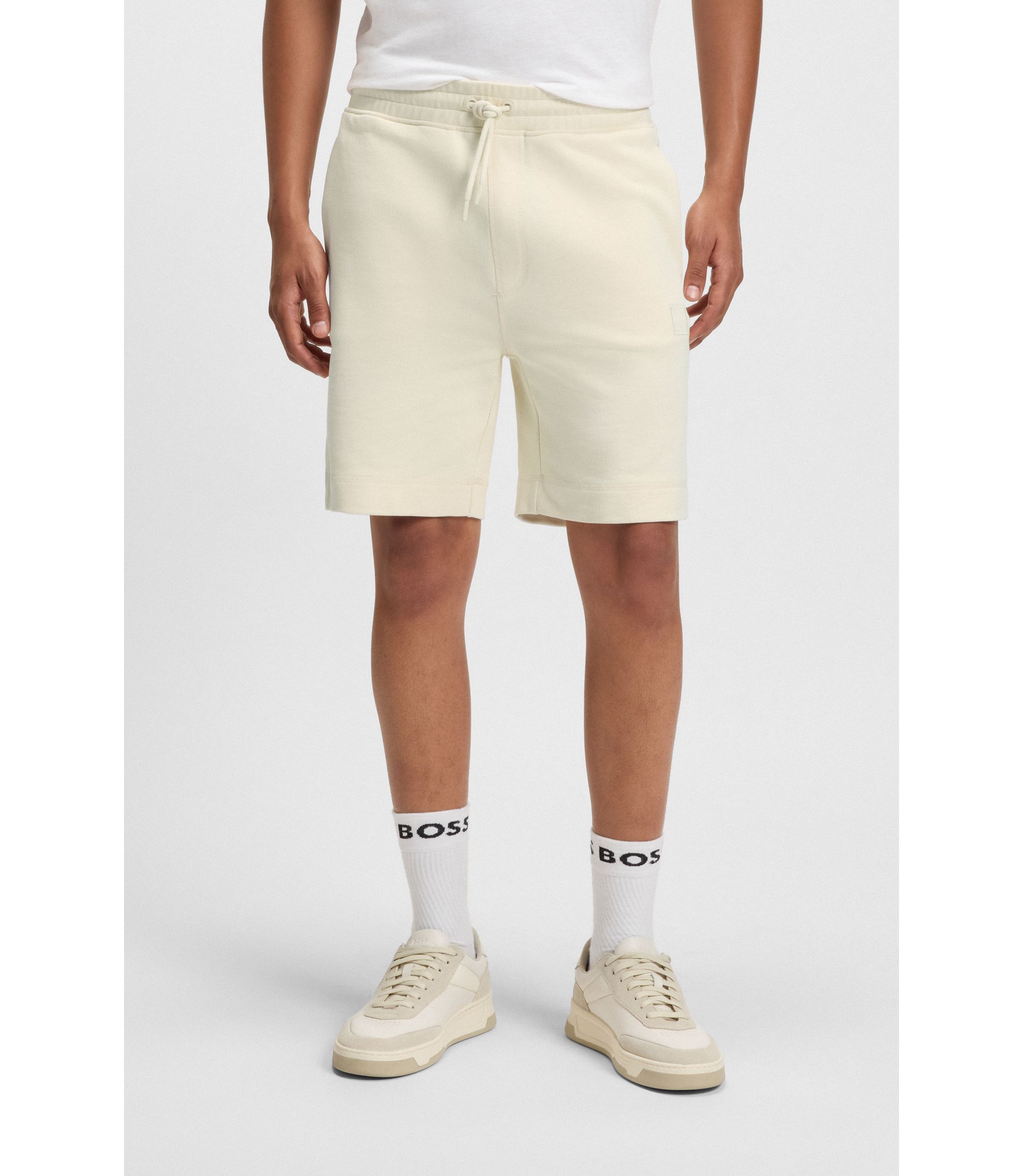 BOSS - ドローストリング ショートパンツ コットンテリー