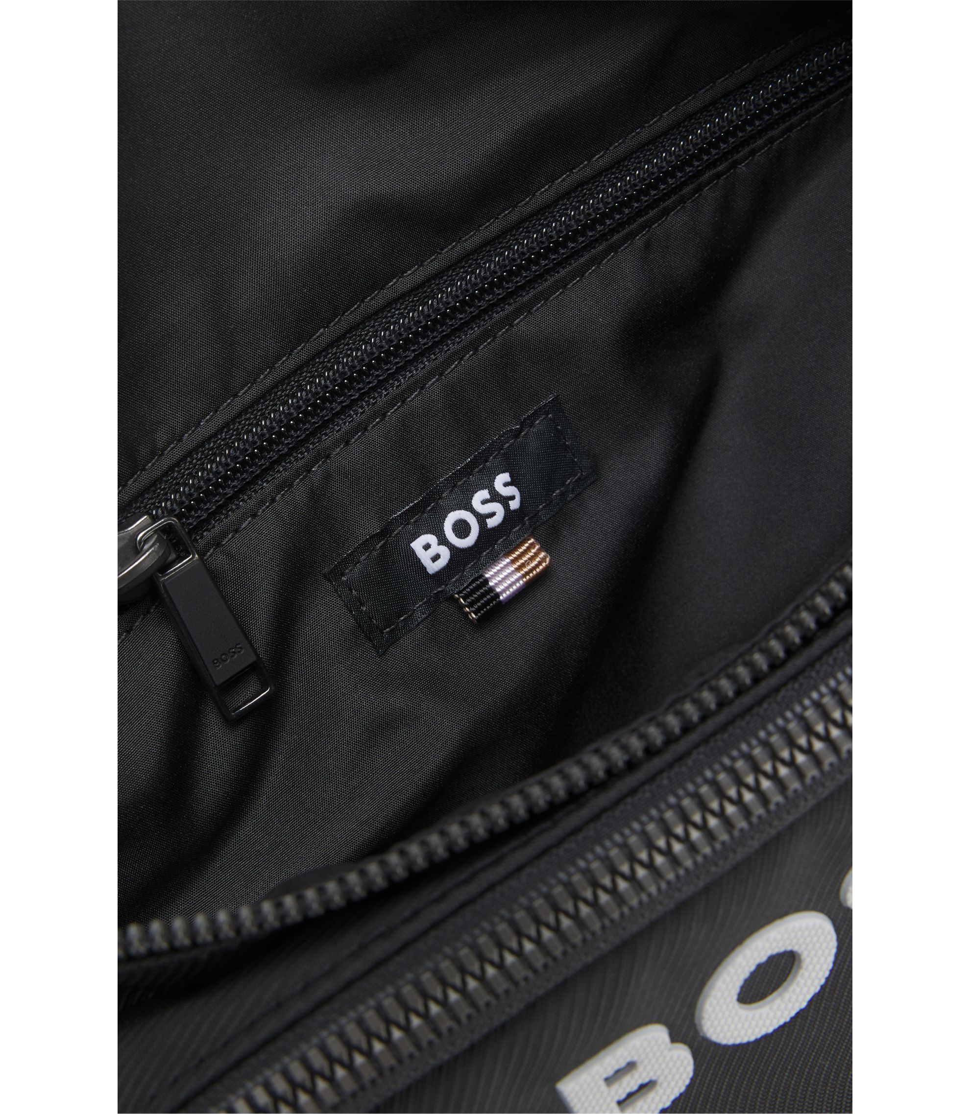 BOSS - ストラクチャード ベルトバッグ コントラストロゴ - ブラック