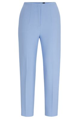 Relaxed-fit trousers in stretch fabric, Light Blue