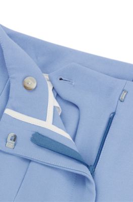 Relaxed-fit trousers in stretch fabric, Light Blue