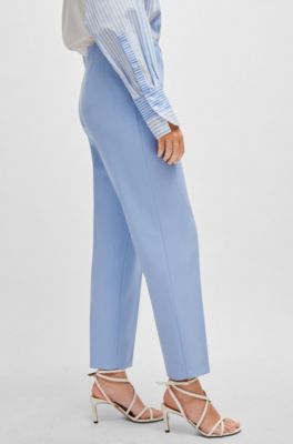 Relaxed-fit trousers in stretch fabric, Light Blue