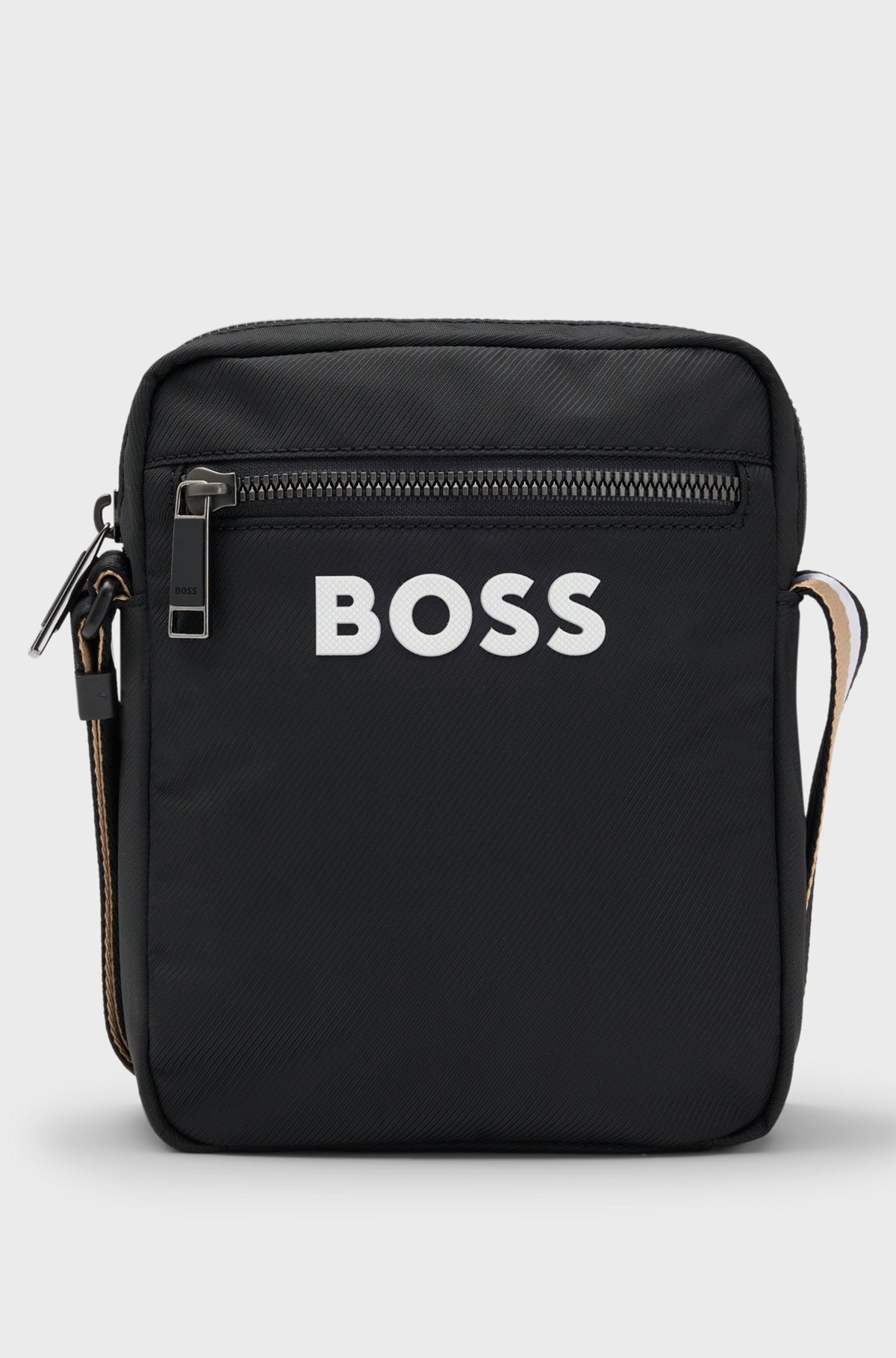 BOSS - クロスボディバッグ コントラストロゴ&シグネチャーストライプ
