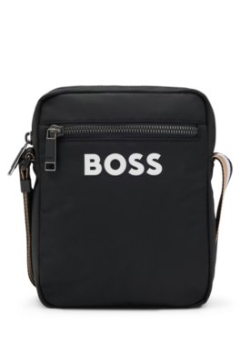 Sac porté croisé avec logo contrastant et bandoulière à rayures emblématiques