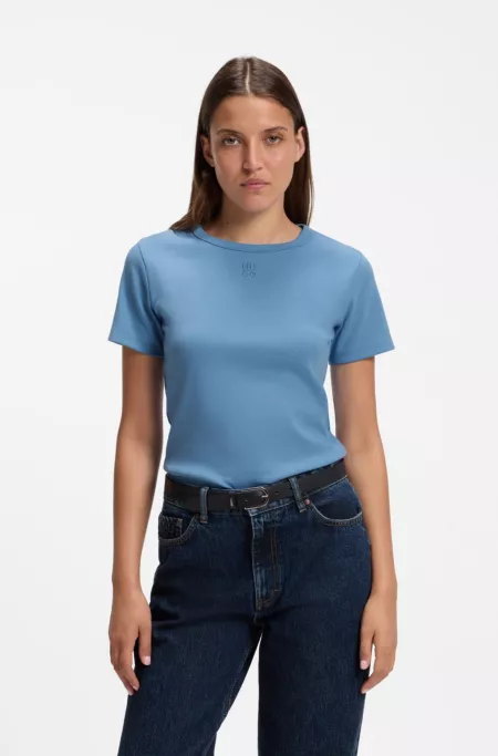 T-shirt Regular à logo revisité brodé