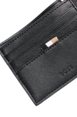 BOSS - Structured folding wallet with logo 