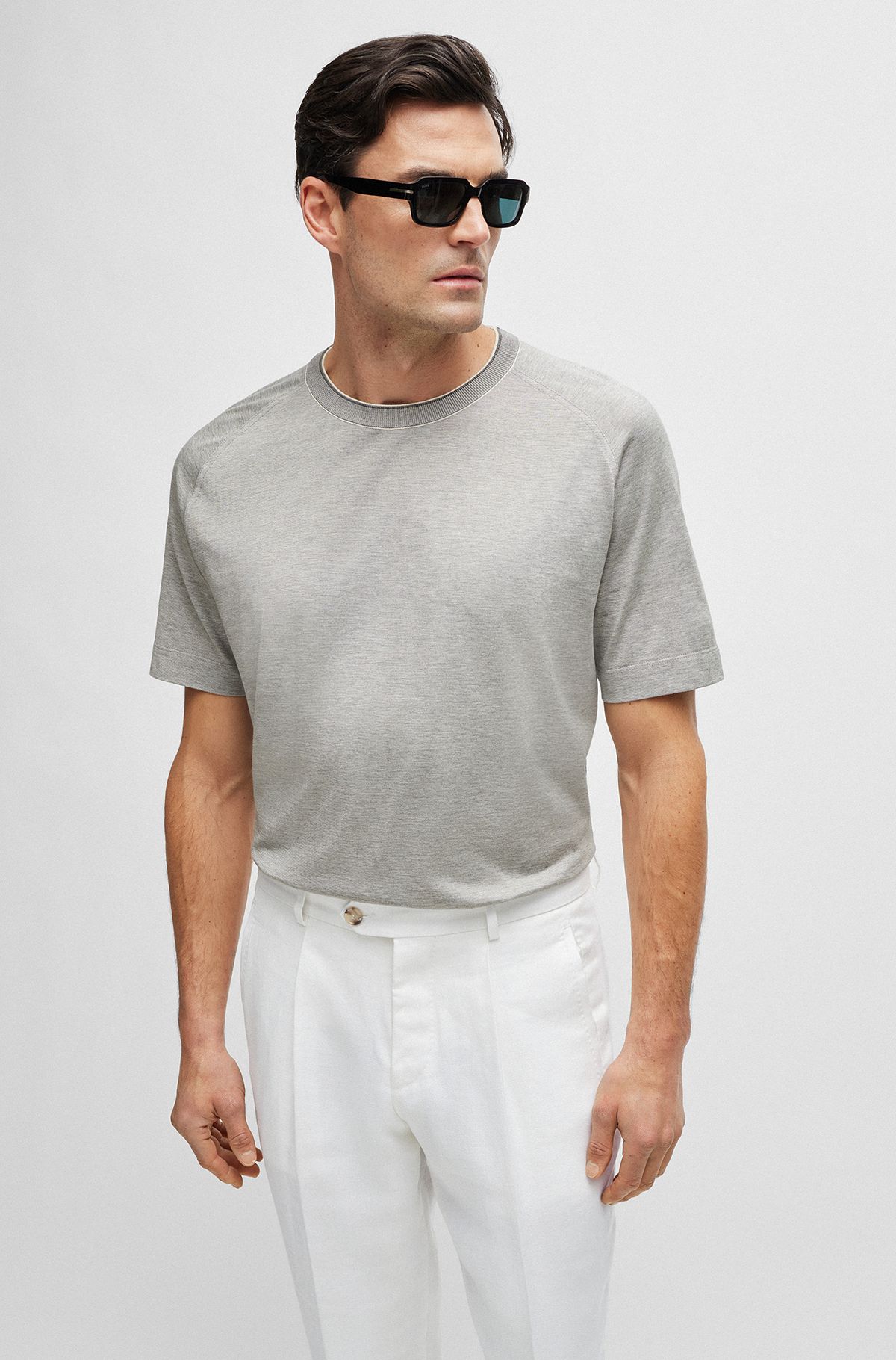 Stylish Grey T-Shirts for Men by HUGO BOSS | BOSS Men | T-Shirts