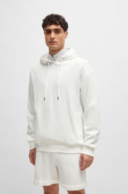 Discount mens hugo boss white sweatshirt Factory Sale Black Friday