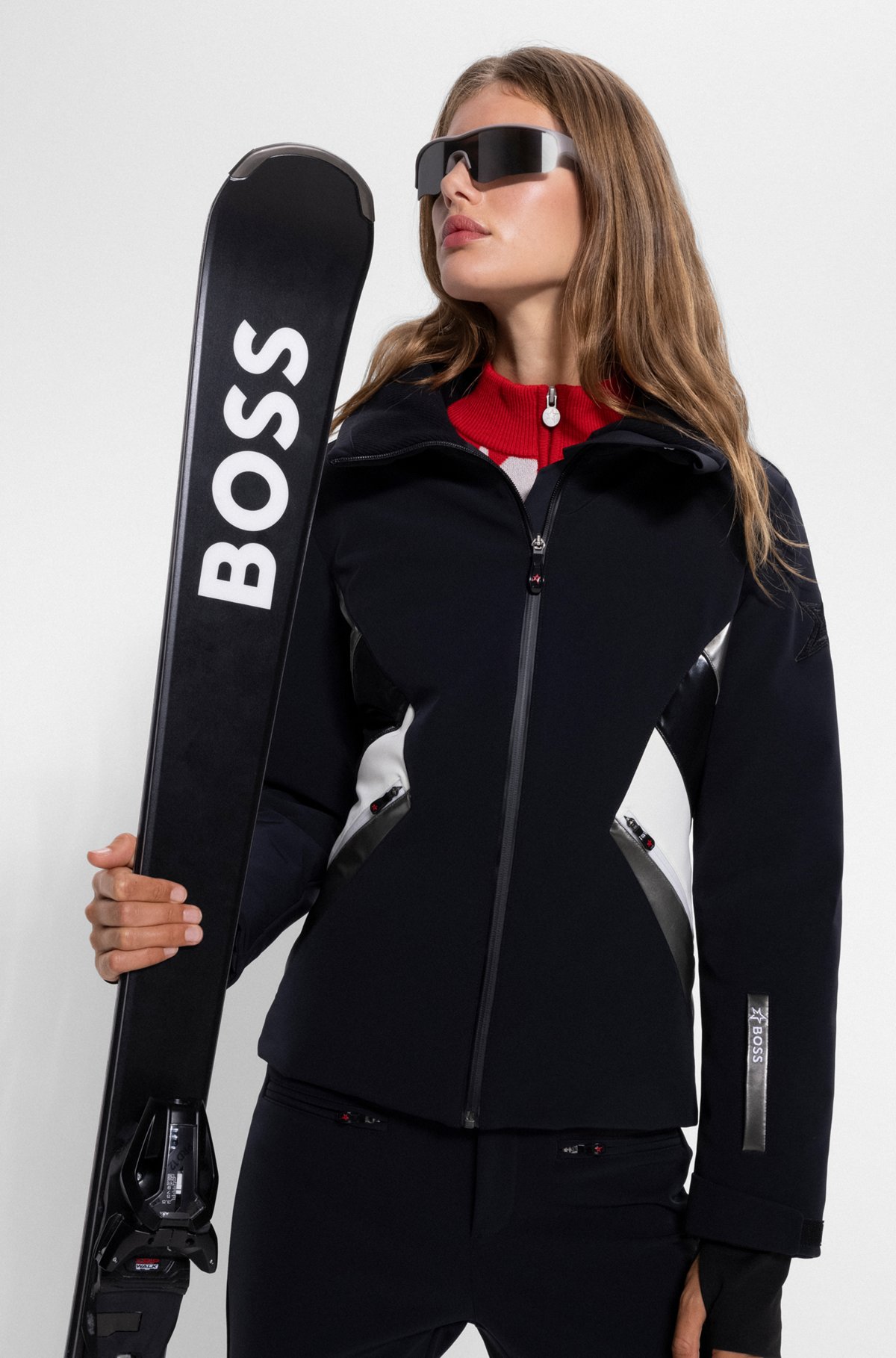 BOSS x Perfect Moment down-filled ski jacket, Black
