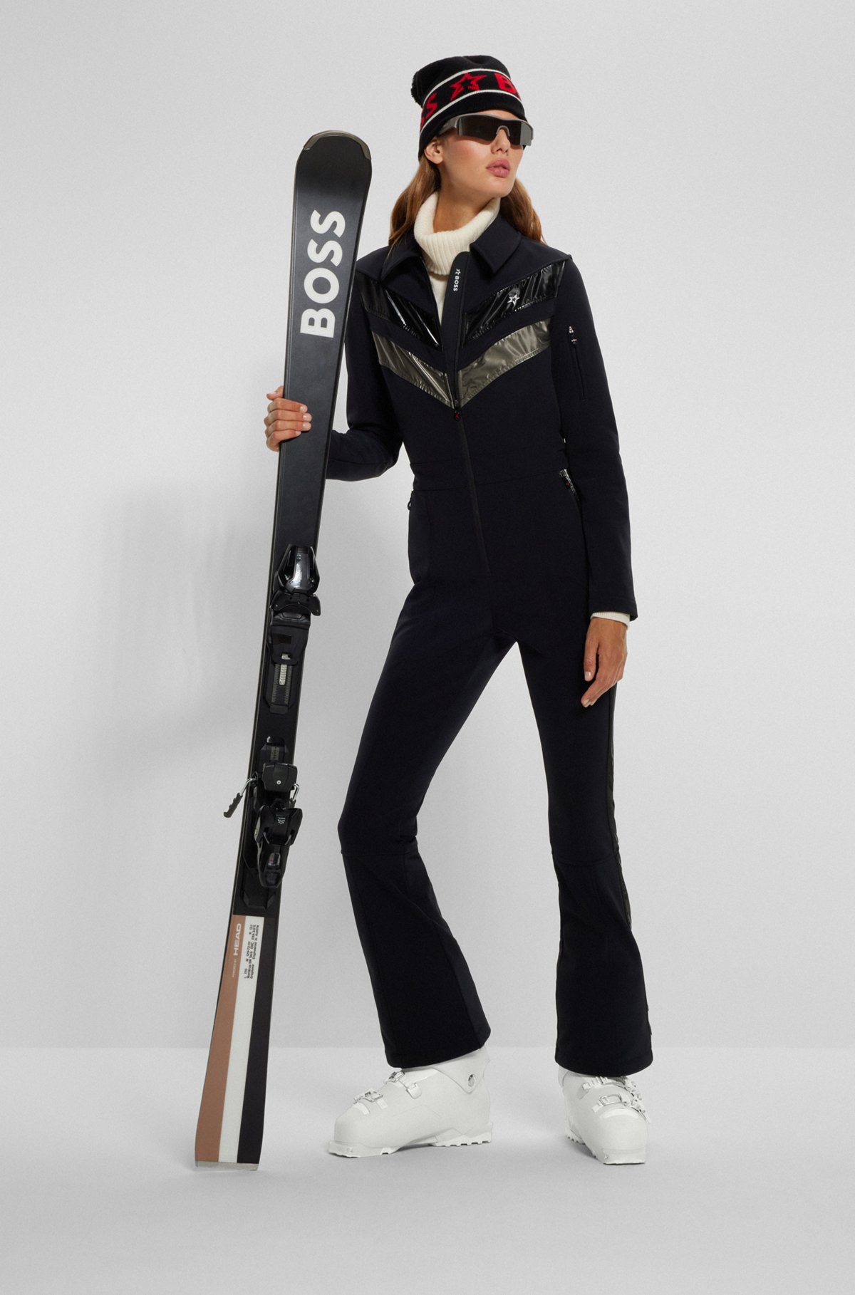 BOSS - BOSS x Perfect Moment branded ski suit with stripes