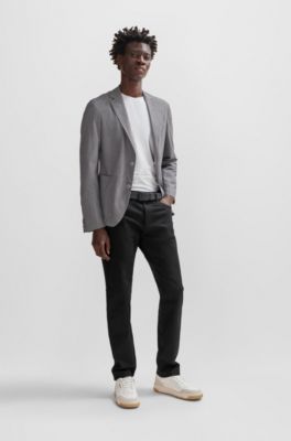 BOSS - Sneakers aus Leder und Veloursleder mit Signature-Streifen  