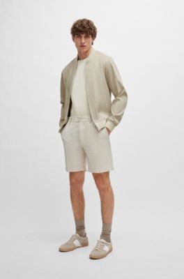hugo boss white shorts
