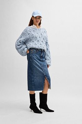 Hugo boss hot sale denim skirt