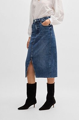 Hugo boss denim sales skirt