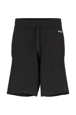 Mens black deals hugo boss shorts