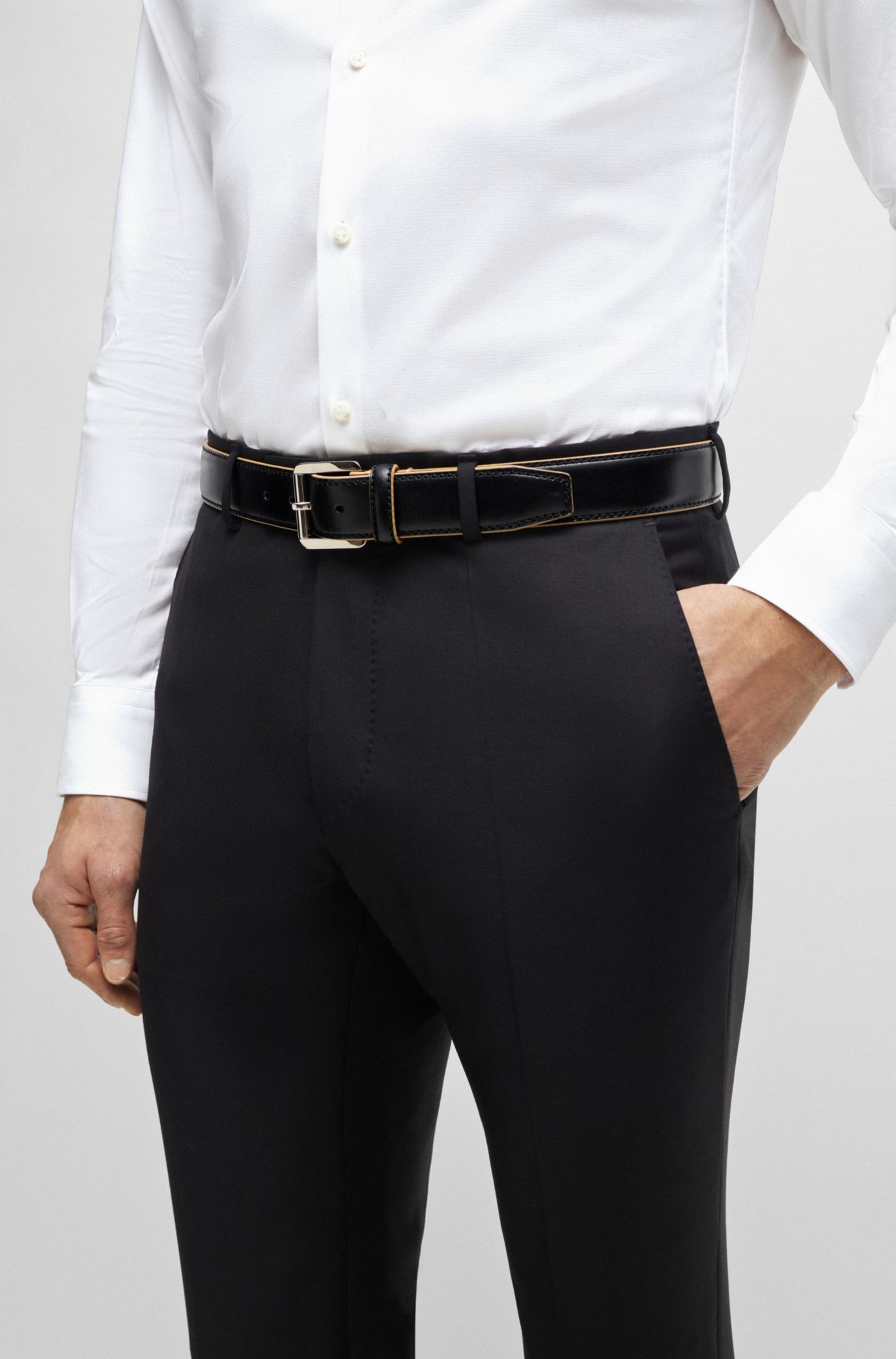 Hugo boss 2024 suit belt