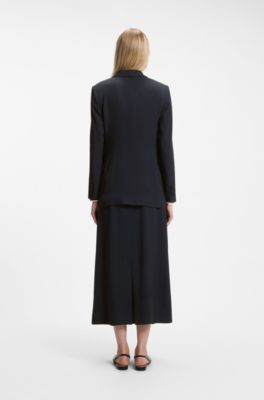 Regular-Fit Blazer ohne Verschluss, Dunkelblau