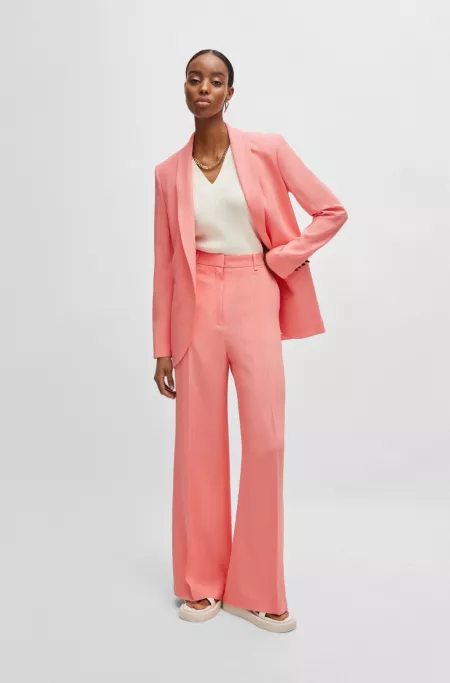 Regular-fit jacket with edge-to-edge front