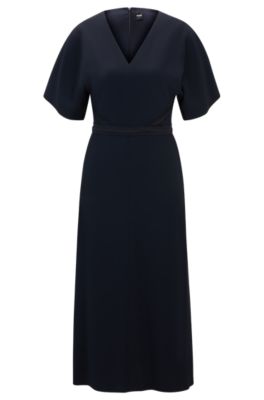 BOSS - V-neck dress with waist detail