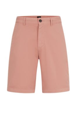 BOSS - Slim-fit shorts in stretch-cotton twill