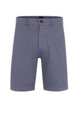 BOSS - Slim-fit shorts in stretch-cotton twill