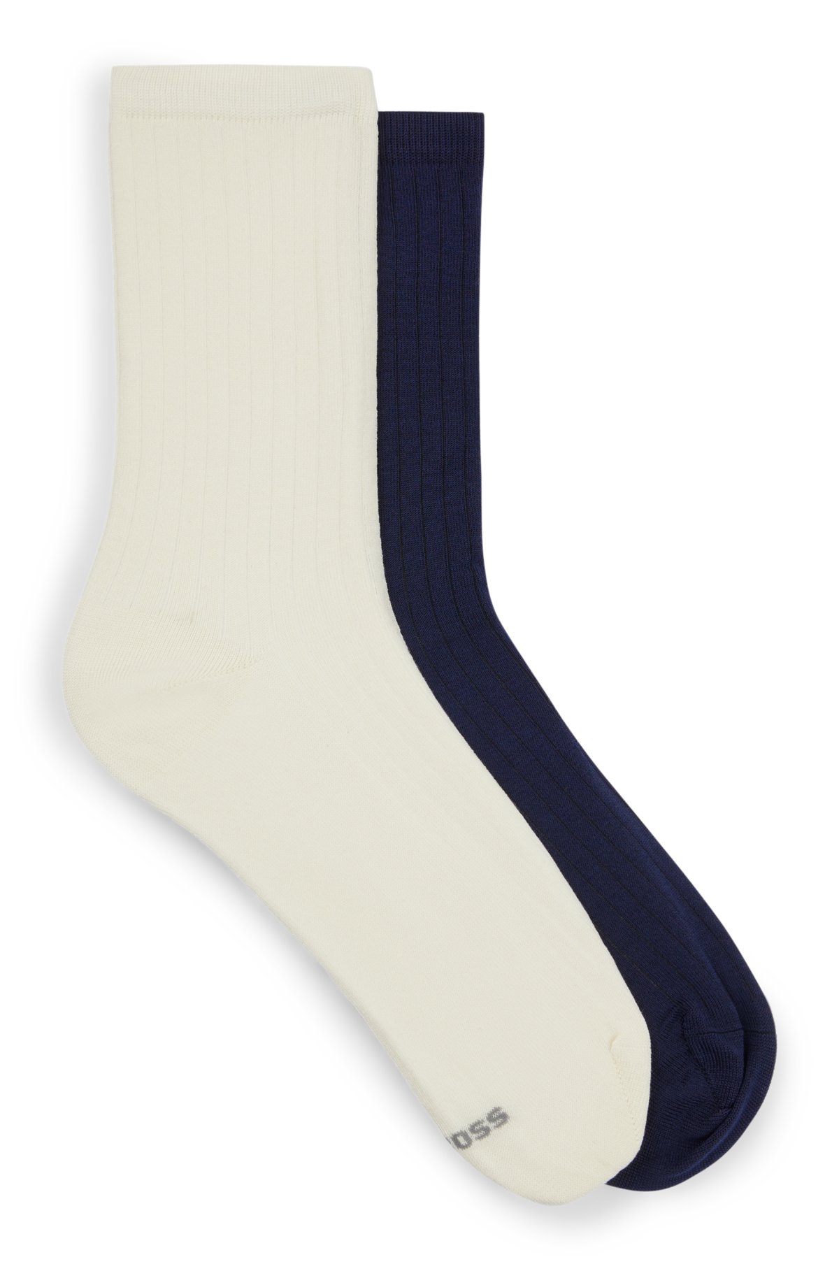 Two-pack of regular-length cotton-blend socks, Assorted-Pre-Pack