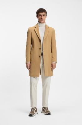 Deportivas de mezcla de materiales con detalles de malla y de la marca, Beige