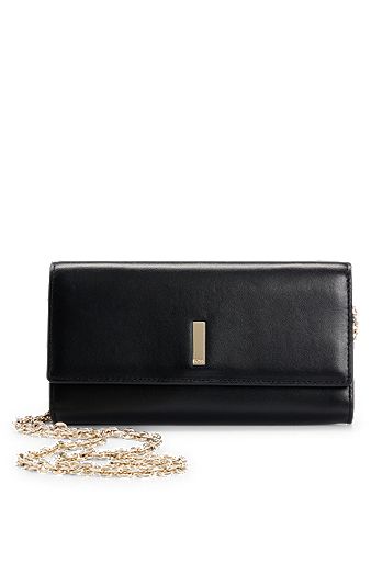 Before & Ever - Bolso pequeño – Bolso cruzado negro acolchado para mujer –  Bolso de mano con cadena dorada para mujer
