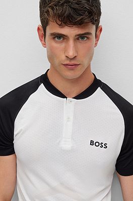 hugo boss knitted polo shirt