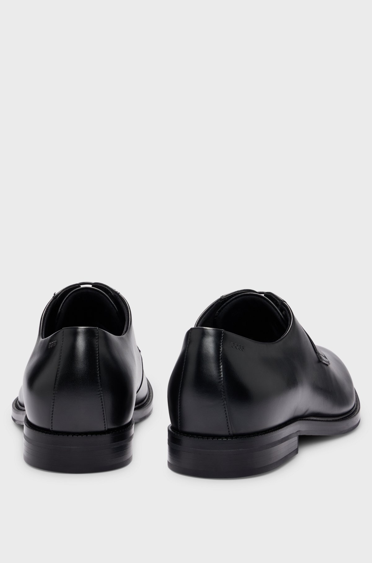 BOSS - Dressletic レザー ダービーシューズ - ブラック BOSS - Dressletic レザー ダービーシューズ - ブラック