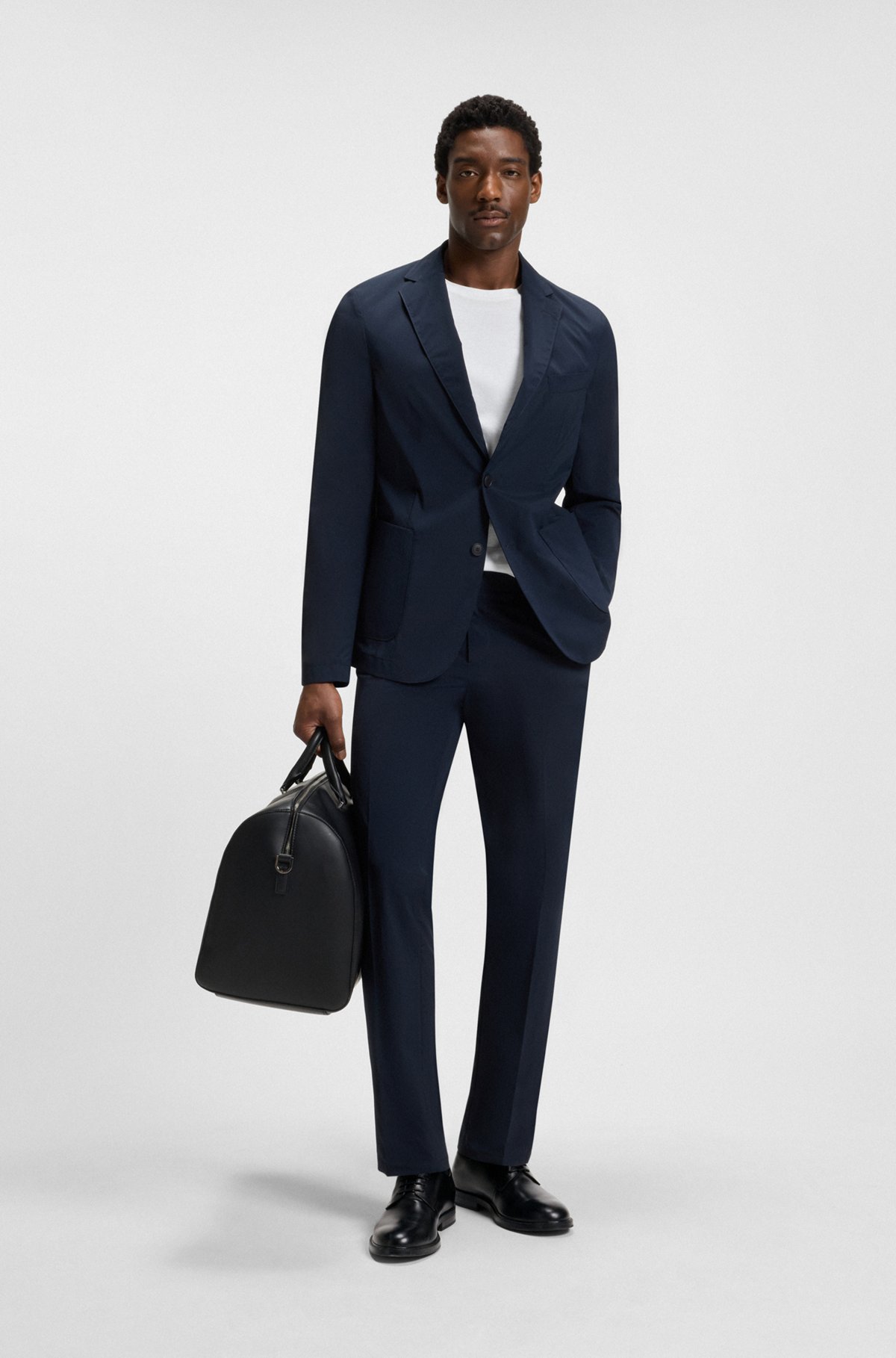 BOSS - Dressletic レザー ダービーシューズ - ブラック BOSS - Dressletic レザー ダービーシューズ - ブラック
