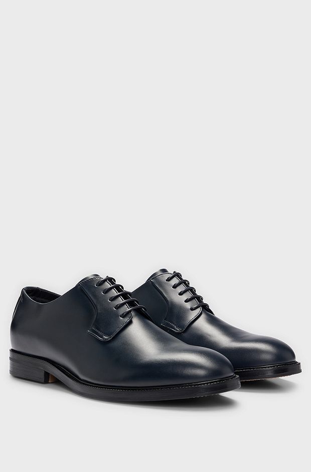 Dressletic leather Derby shoes , Dark Blue
