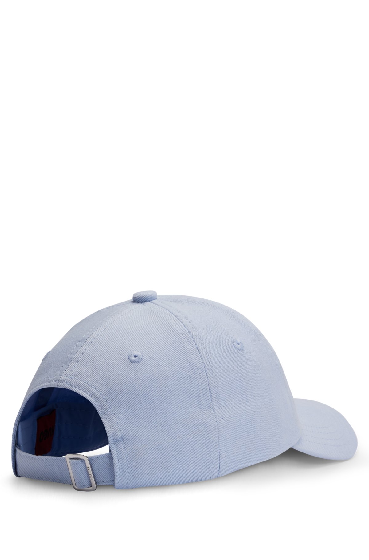 Cotton-twill cap with embroidered logo artwork, Light Purple