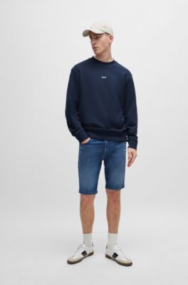 BOSS - Blaue Slim-Fit Shorts aus Soft-Motion-Denim