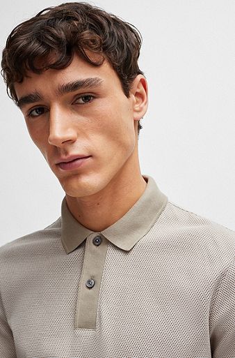 Beige Polo Shirts for Men by HUGO BOSS | Designer Menswear